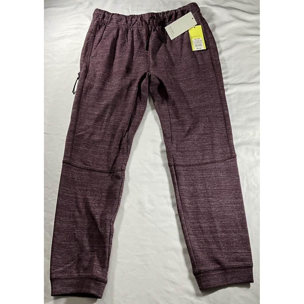 Off In Motion Ponte Jogger Zip Pocket Flex Drawstring Women's XL 14 Burgundy